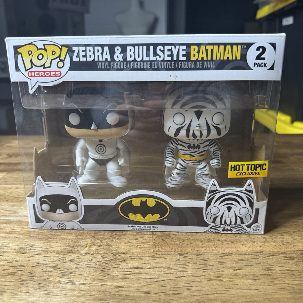Funko Pop! Bullseye And Zebra Batman 2 Pack Hot Topic Exclusive